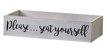 Load image into Gallery viewer, Toilet Tank Topper Tray - Please Seat Yourself - Novelty Bathroom Décor