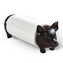 Load image into Gallery viewer, Farmhouse Pig Paper Towel Holder - Decorative Standing Utensil for Kitchens