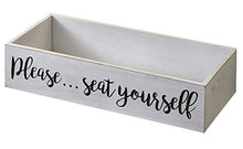 Load image into Gallery viewer, Toilet Tank Topper Tray - Please Seat Yourself - Novelty Bathroom Décor