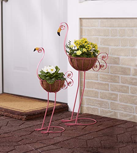 Sets of 2 Bird Planters Flamingos – AmericasBestGoods