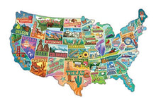 Load image into Gallery viewer, Games American Road Trip 1000 Piece Jigsaw Puzzle in The Shape of The USA – 31 inches Long – Cool Wall Art