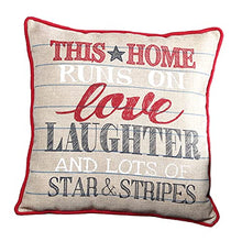 Load image into Gallery viewer, Americana Patriotic Decorative Sentiment Throw Pillow - Seasonal Accent
