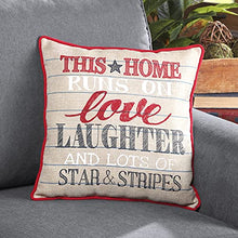 Load image into Gallery viewer, Americana Patriotic Decorative Sentiment Throw Pillow - Seasonal Accent
